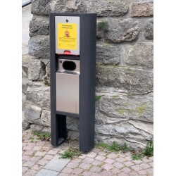 Dispenser e bidoncino modello PREMIUM per sacchetti cani